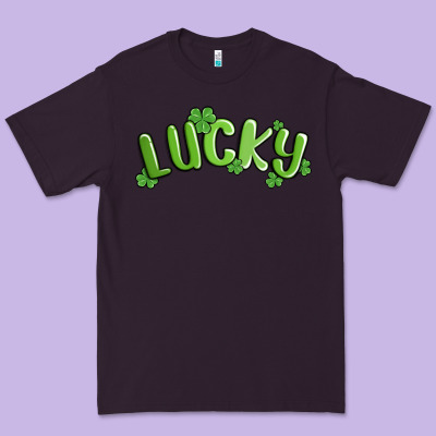 Lucky St Patricks Day Premium Tee Designed By Maliassmallbusiness