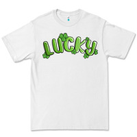 White lucky st patricks day Premium Tee - MaliasSmallBusiness