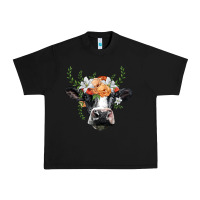 Black holstein cow head Urban Heavy Tee - BarkalooDesign