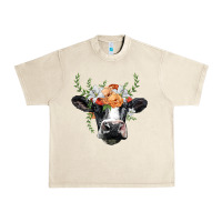 Sandshell holstein cow head Urban Heavy Tee - BarkalooDesign