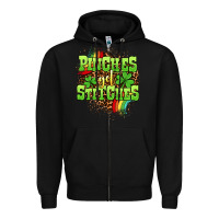 Black St. Patrick's Day Pinches get stitches Zipper Hoodie - OliviaCreatesArt