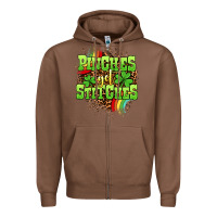 Chestnut St. Patrick's Day Pinches get stitches Zipper Hoodie - OliviaCreatesArt