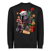 Black Christmas gnome Heavyweight Sweatshirt - CowGirlArtShop