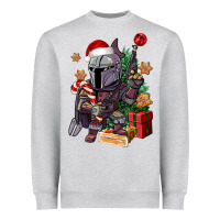 Heather Grey Christmas gnome Heavyweight Sweatshirt - CowGirlArtShop