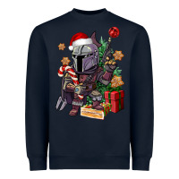 Navy Christmas gnome Heavyweight Sweatshirt - CowGirlArtShop