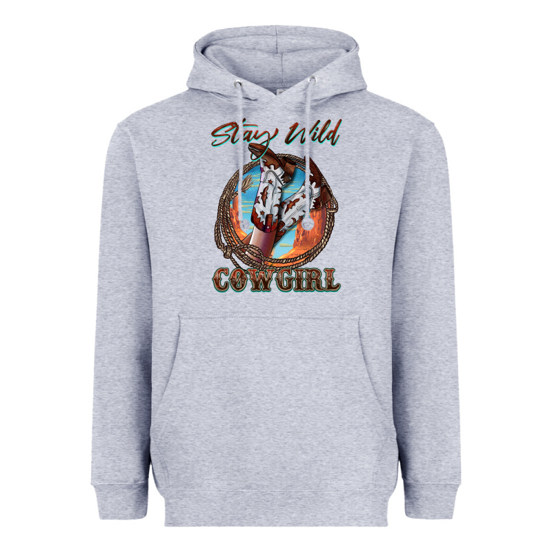 Stay Wild Cowgirl Heavyweight Hoodie by FaDigitalArtStudio | Teevron