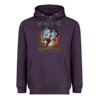 Plum Stay Wild Cowgirl Heavyweight Hoodie - FaDigitalArtStudio