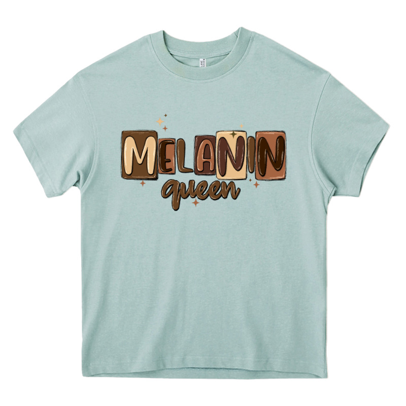 Melanin Queen Heavy Core Tee by MaliasSmallBusiness | Teevron