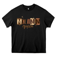 Black melanin queen Heavy Core Tee - MaliasSmallBusiness