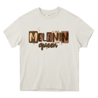 Cream melanin queen Heavy Core Tee - MaliasSmallBusiness