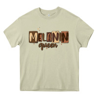 Mossy melanin queen Heavy Core Tee - MaliasSmallBusiness