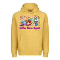 Antique Gold Coffee Nurse Repeat Nurse Coffee Cups Premium Hoodie - FaDigitalArtStudio