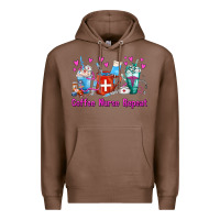 Chestnut Coffee Nurse Repeat Nurse Coffee Cups Premium Hoodie - FaDigitalArtStudio