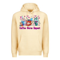 Pina Colada Coffee Nurse Repeat Nurse Coffee Cups Premium Hoodie - FaDigitalArtStudio