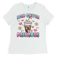 White iced coffee princess Ladies Tee - MaliasSmallBusiness