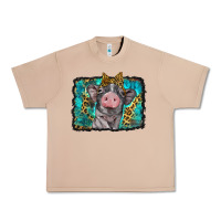 Burro baby pig with leopard background Urban Heavy Tee - BarkalooDesign