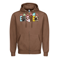 Chestnut Western Easter Zipper Hoodie - OliviaCreatesArt