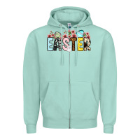 Seafoam Western Easter Zipper Hoodie - OliviaCreatesArt