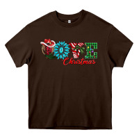 Chocolate Brown love christmas Heavy Core Tee - AdoDesignShop