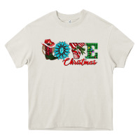 Cream love christmas Heavy Core Tee - AdoDesignShop