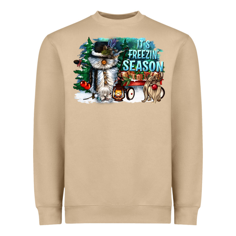 Its Freezin Season Heavyweight Sweatshirt by CowGirlArtShop | Teevron