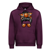 Mauve Wine basketball mom Urban Hoodie - RacoonDesign