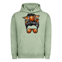 Pigment Oil Green basketball mom Urban Hoodie - RacoonDesign