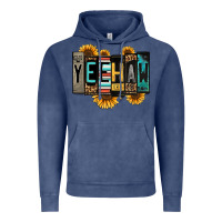 Vintage Denim yeehaw license plate letters Vintage Hoodie - Jasminsmagicworld