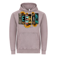 Vintage Zinc yeehaw license plate letters Vintage Hoodie - Jasminsmagicworld