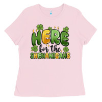 Bubblegum Pink here for the shenanigans Ladies Tee - MaliasSmallBusiness