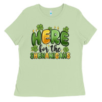 Matcha here for the shenanigans Ladies Tee - MaliasSmallBusiness
