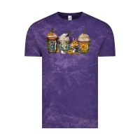 Cloud Purple bull skull western coffee cups Vintage Tee - Jasminsmagicworld