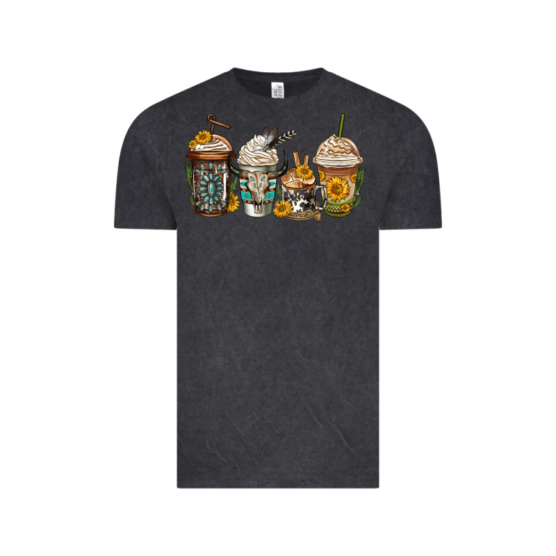 Bull Skull Western Coffee Cups Vintage Tee by Jasminsmagicworld | Teevron