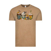 Vintage Coffee bull skull western coffee cups Vintage Tee - Jasminsmagicworld