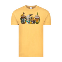 Vintage Mustard bull skull western coffee cups Vintage Tee - Jasminsmagicworld