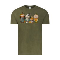 Vintage Olive bull skull western coffee cups Vintage Tee - Jasminsmagicworld