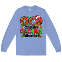 Colony Blue ocd obsessive christmas disorder Long Sleeve Tee - Jasminsmagicworld