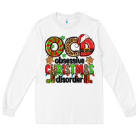 White ocd obsessive christmas disorder Long Sleeve Tee - Jasminsmagicworld