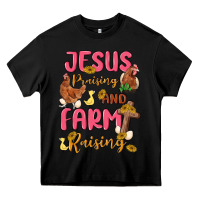 Black jesus praising and farm raising Heavy Core Tee - MaliasSmallBusiness