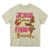 Mossy jesus praising and farm raising Heavy Core Tee - MaliasSmallBusiness