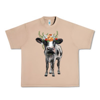 Burro holstein cow floral wreath Urban Heavy Tee - BarkalooDesign