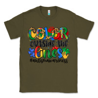 Army Green color outside the lines Classic Tee - Artiststas
