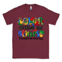 Burgundy color outside the lines Classic Tee - Artiststas