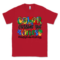 Red color outside the lines Classic Tee - Artiststas