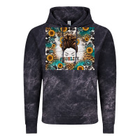 Cloud Black mom life messy bun western Vintage Hoodie - Jasminsmagicworld