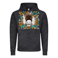 Vintage Black mom life messy bun western Vintage Hoodie - Jasminsmagicworld