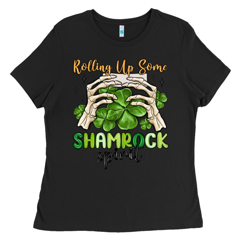 Rolling Up Some Shamrock Spirit Ladies Tee by MaliasSmallBusiness | Teevron