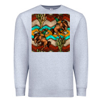 Heather Grey native american aztec seamless pattern 5 Premium Sweatshirt - BundleAndBundleShop