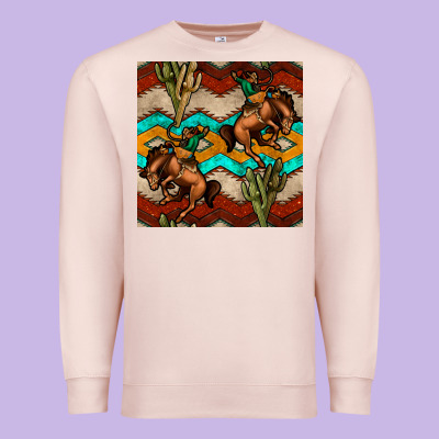 Native American Aztec Seamless Pattern 5 Premium Sweatshirt Designed By Bundleandbundleshop
