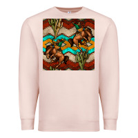 Pale Pink native american aztec seamless pattern 5 Premium Sweatshirt - BundleAndBundleShop